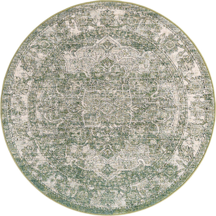 Bungalow Rose Dederang Performance Green Rug & Reviews Wayfair